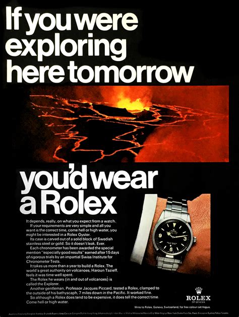 alte rolex werbung|Rolex watch advertising.